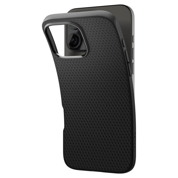 Чехол для мобильного телефона Spigen iPhone 16 Pro Liquid Air Matte Black (ACS08117) изображение 7