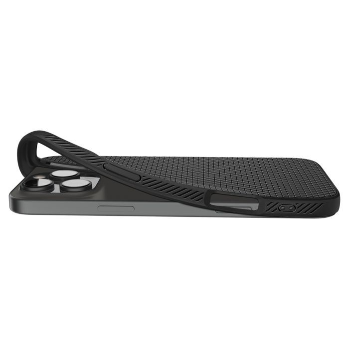 Чехол для мобильного телефона Spigen iPhone 16 Pro Liquid Air Matte Black (ACS08117) изображение 8