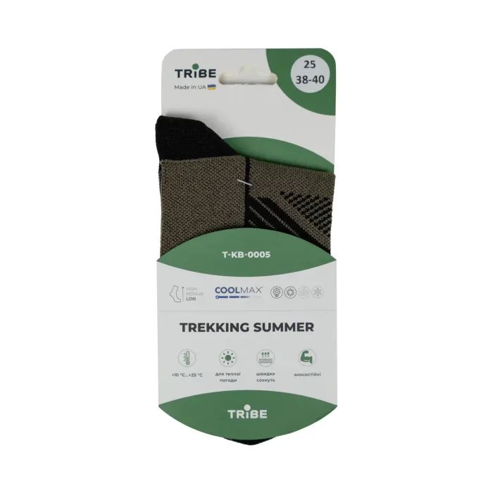 Носки Tribe Trekking Summer olive 44-46 (T-KB-0005-olive-44-46) изображение 10