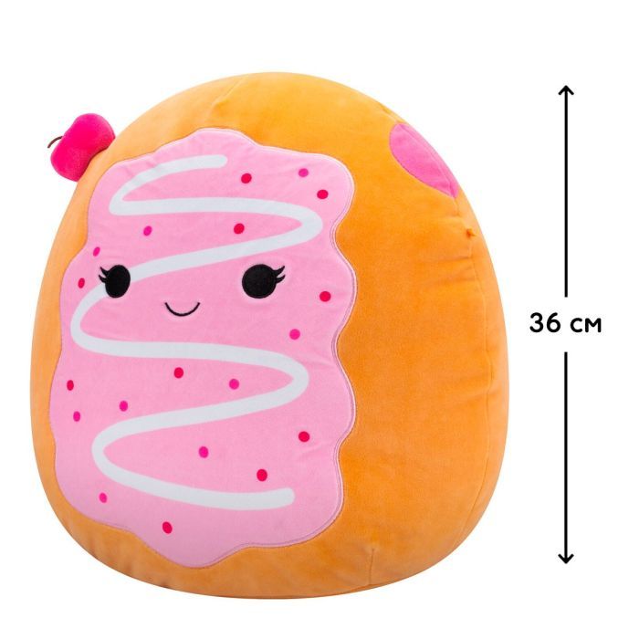 Мягкая игрушка Squishmallows Вишневый пончик Перл 36 см (SQCR06742) изображение 2