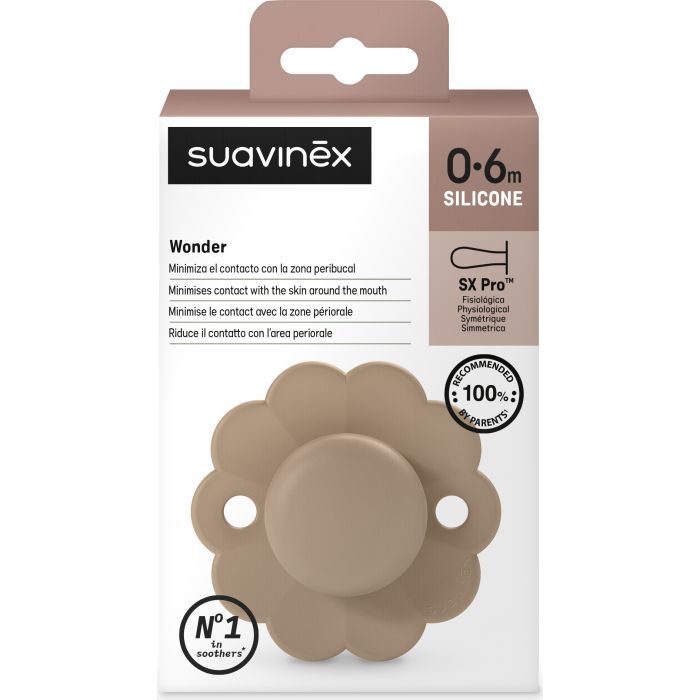 Пустушка Suavinex Wonder фізіологічна, 0-6 міс. світло-рожева (308377) зображення 3