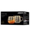 Набор чашек Ardesto Golden Moon 350мл, 2шт, боросилікатне скло, прозорий (AR2635BGG) изображение 6