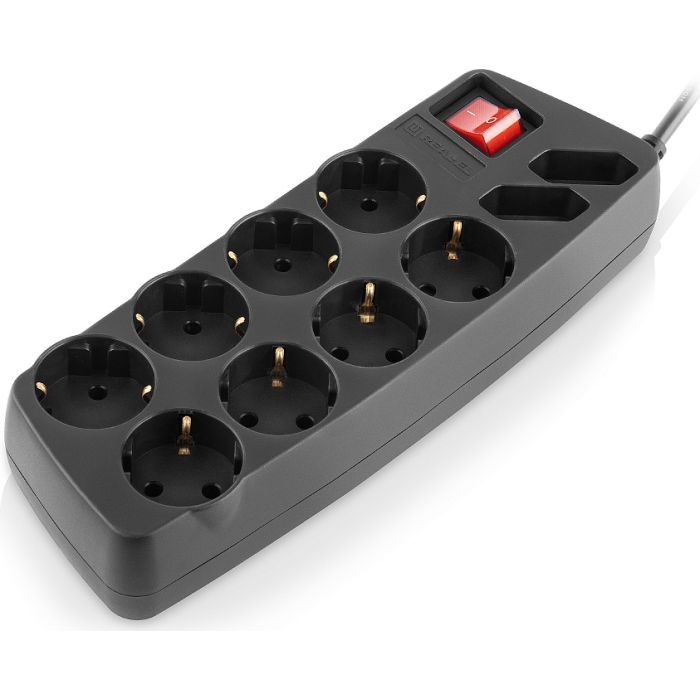 Сетевой фильтр питания REAL-EL REAL-EL RS-10 Protect, 5m, black (EL122300040) изображение 2