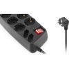 Сетевой фильтр питания REAL-EL REAL-EL RS-10 Protect, 5m, black (EL122300040) изображение 3