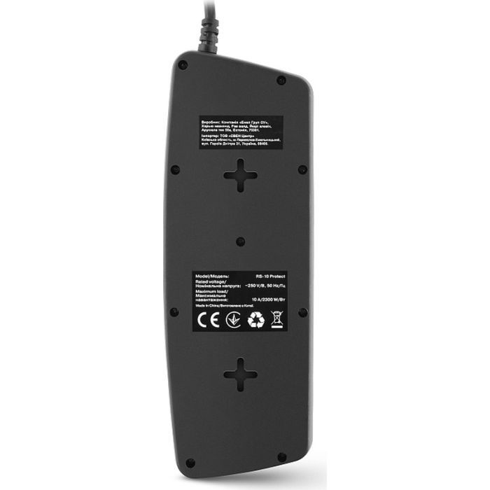 Сетевой фильтр питания REAL-EL REAL-EL RS-10 Protect, 5m, black (EL122300040) изображение 7