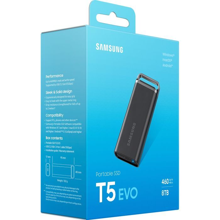 Накопичувач SSD USB 3.2 8TB T5 Shield Samsung (MU-PH8T0S/WW) зображення 7
