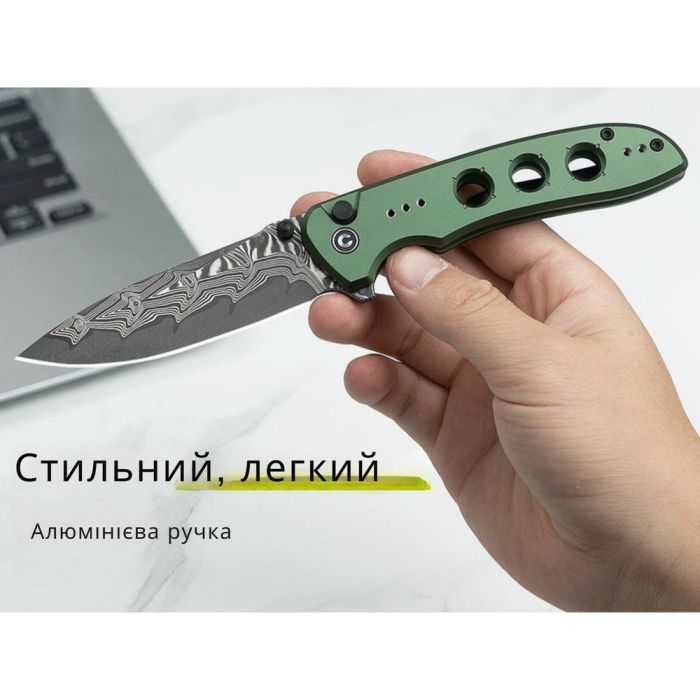 Нож Civivi Hyperpulse Damascus Red Aluminum (C23087A-DS1) изображение 12