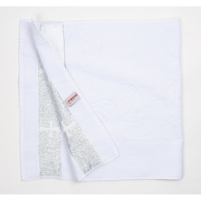 Крижма дитяча Pedaliza зі срібною тасьмою (880-white) зображення 2