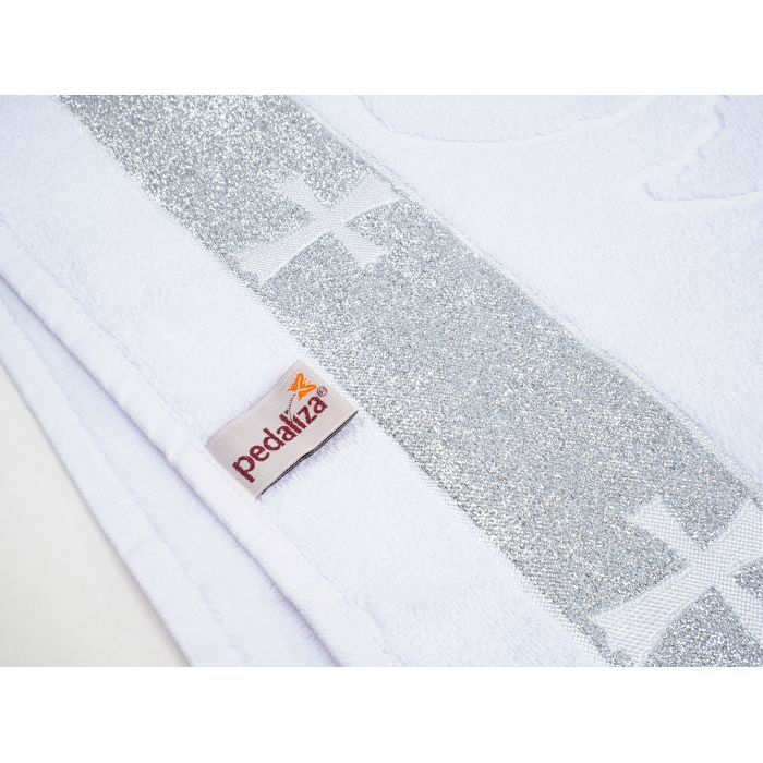Крижма дитяча Pedaliza зі срібною тасьмою (880-white) зображення 4