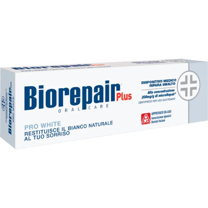 Зубная паста Biorepair Plus Pro White Профессиональное восстановление и отбеливание 75 мл (8017331055380/8017331092255)