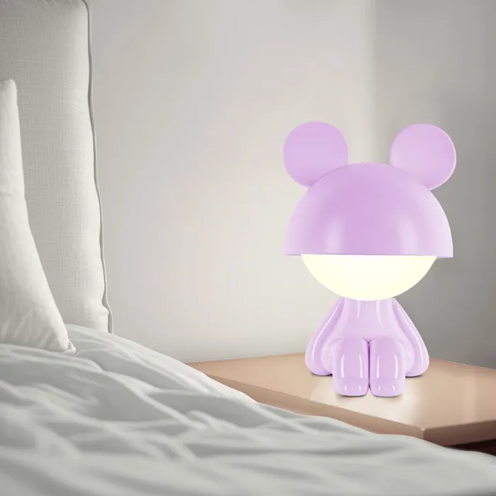 Нічник Kite Світильник LED з акумулятором Cute Mouse, персиковий (K25-316-2-4) зображення 5