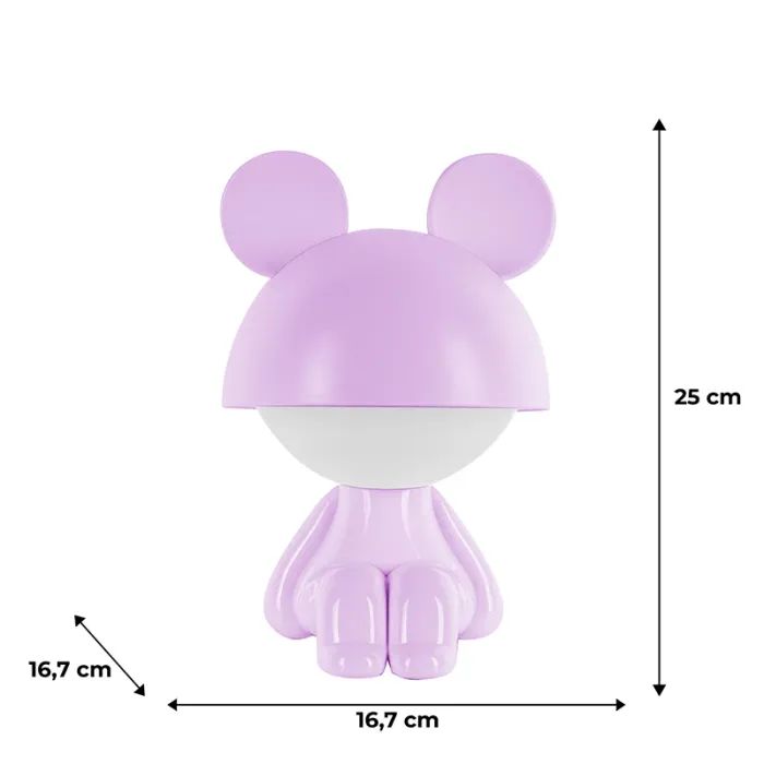 Ночник Kite Светильник LED с аккумулятором Cute Mouse, голубой (K25-316-2-3) изображение 6