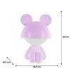 Ночник Kite Светильник LED с аккумулятором Cute Mouse, фиолетовый (K25-316-2-5) изображение 6