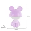 Нічник Kite Світильник LED з акумулятором Cute Mouse, фіолетовий (K25-316-2-5) зображення 6