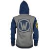 Кофта Jinx World of Warcraft Alliance Varsity Hoodie Dark Grey/Navy L (JINX-10492 GRL) зображення 2