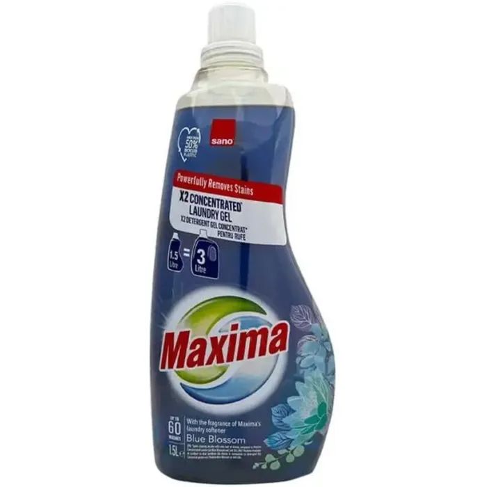Гель для стирки Sano Maxima Blue Blossom Концентрированный 1.5 л (7290108356915)