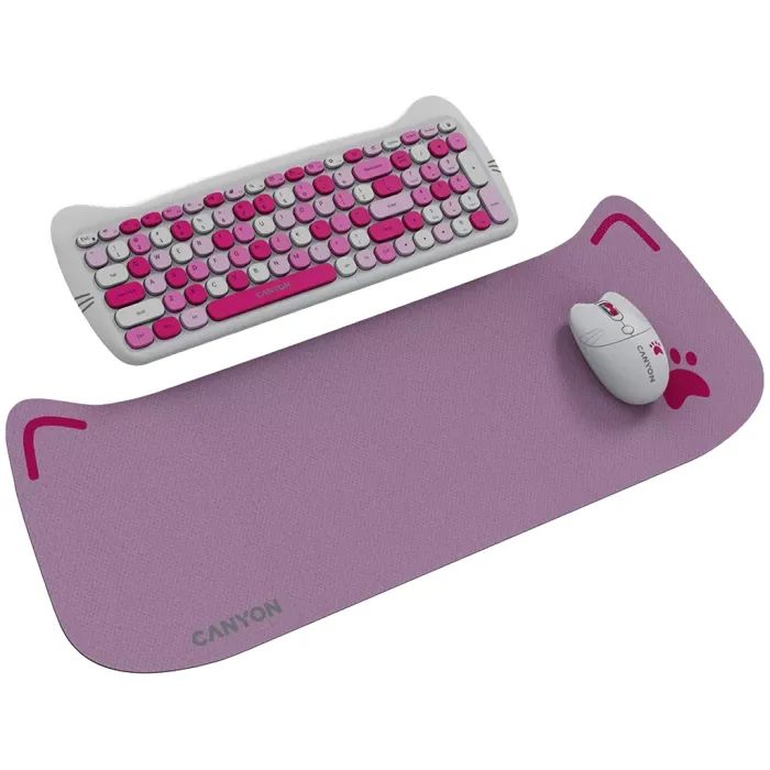 Комплект Canyon HSET-W6 Kitty Edition Wireless UA Violet (CNS-HSETW6VT) изображение 2