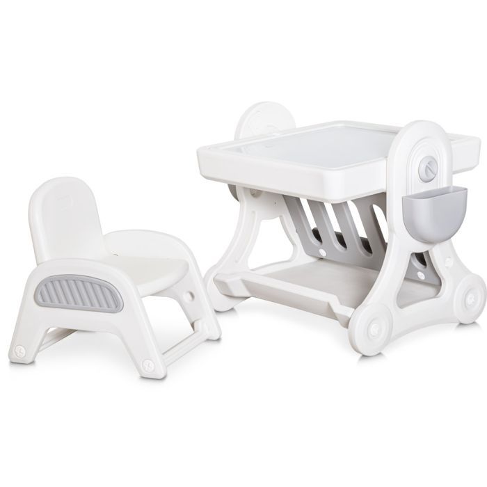 Дитячий стіл Mealux комплект Robin стіл + стілець (KD-F051 White / Grey) зображення 2