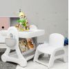 Дитячий стіл Mealux комплект Robin стіл + стілець (KD-F051 White / Grey) зображення 4