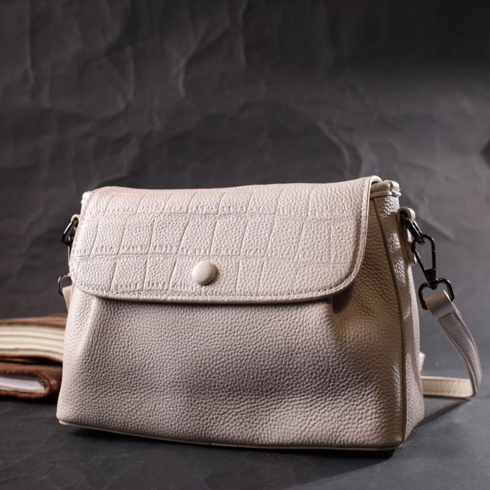 Сумка Vintage Из натуральной кожи Белая (22331) изображение 10