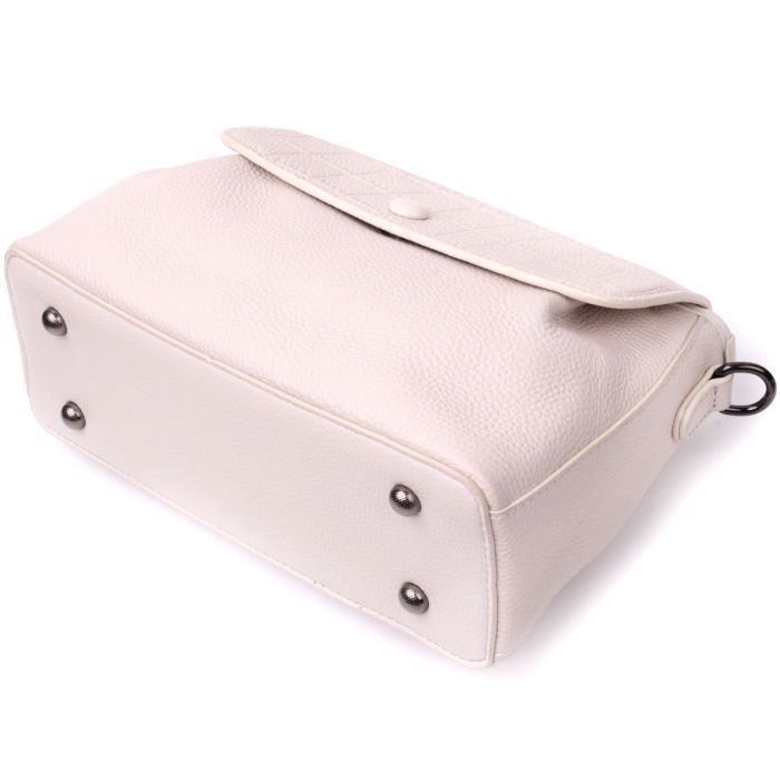 Сумка Vintage Из натуральной кожи Белая (22331) изображение 5