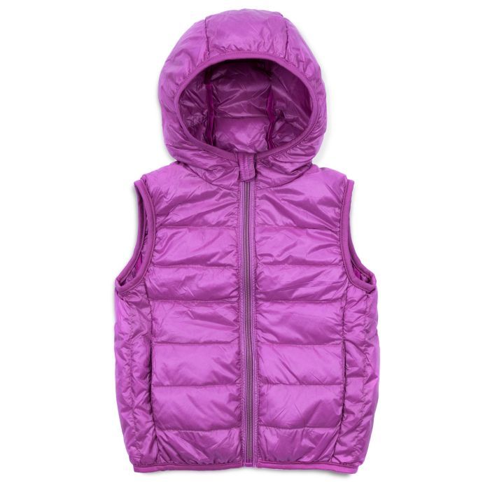 Жилет детский Kurt пуховый с капюшоном (V-HT-580T-100-fuchsia)