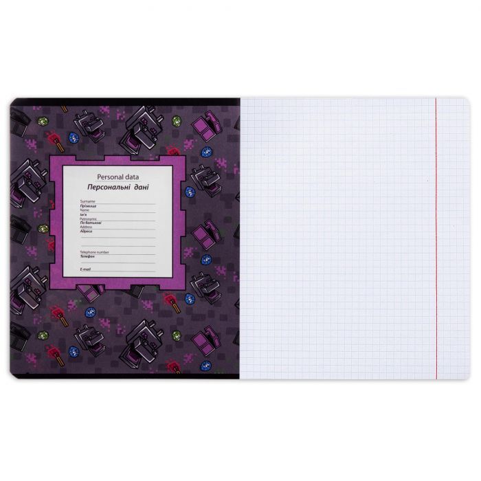 Зошит Yes Minecraft. Team 18 аркушів клітинка (767522) зображення 3