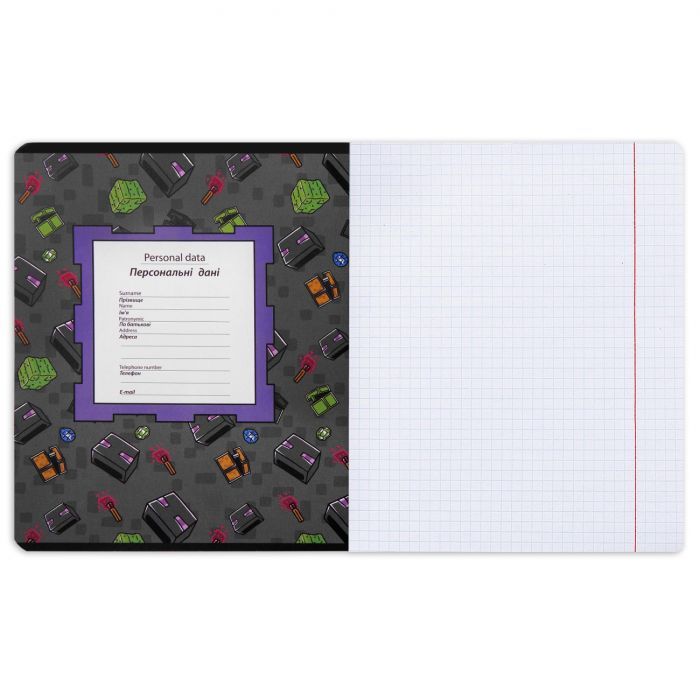 Зошит Yes Minecraft. Team 18 аркушів клітинка (767522) зображення 5