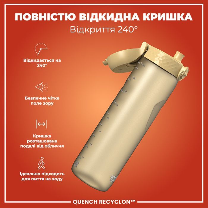 Пляшка для води ION8 OneTouch 1000 мл BPA Free, Rose Quartz (I8RF1000ROS) зображення 3