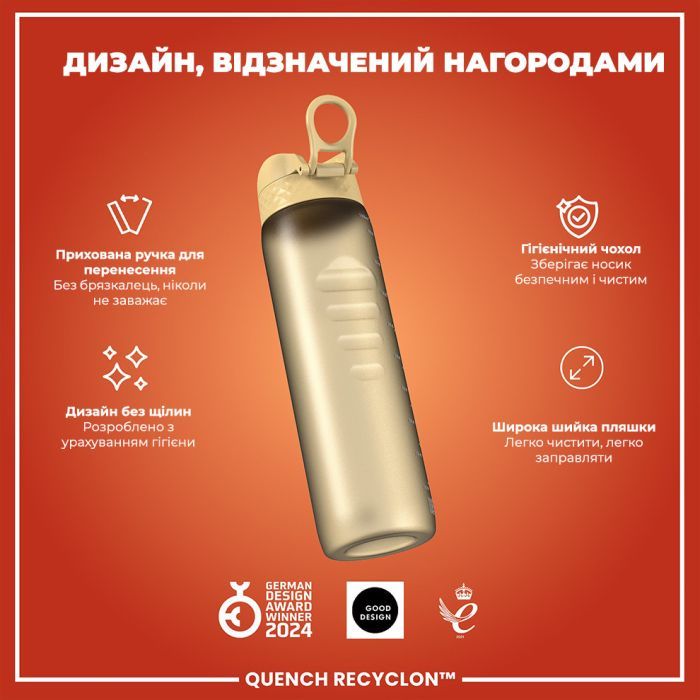 Пляшка для води ION8 OneTouch 1000 мл BPA Free, Rose Quartz (I8RF1000ROS) зображення 4