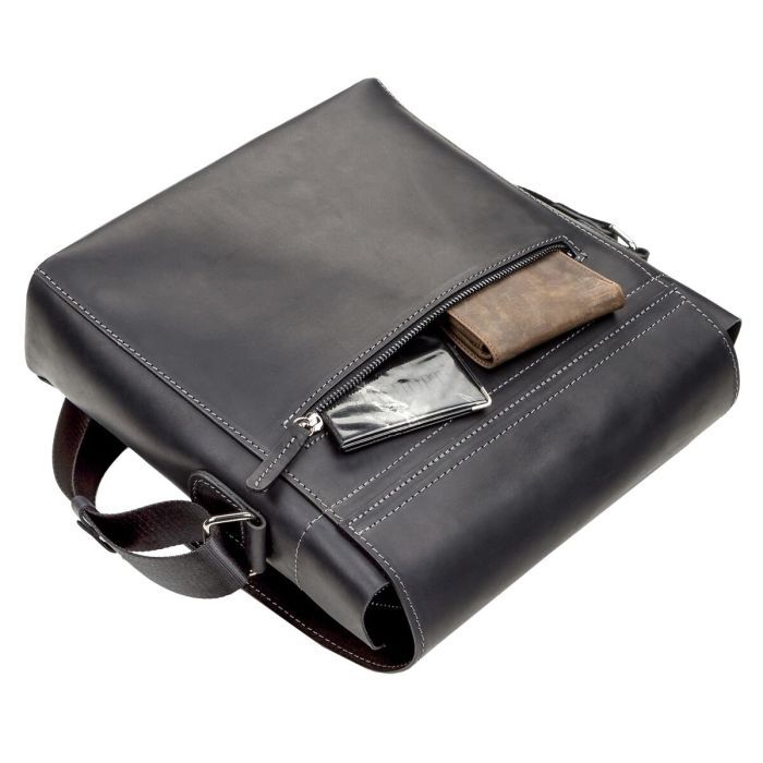 Сумка Shvigel Кожаная Черная (11112) изображение 7