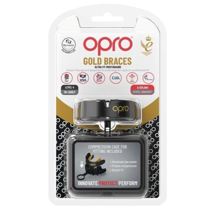Капа Opro Gold Braces під брекети Dark Bluel/Pearl (102506002) (Gold_Braces_Blue/Pearl) изображение 5