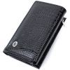 Кошелек ST Leather В три сложения из натуральной кожи Черный (22707)