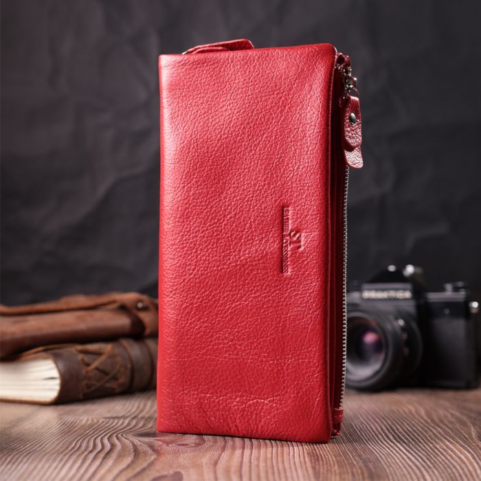 Кошелек ST Leather Из натуральной кожи Красный (22526) изображение 8