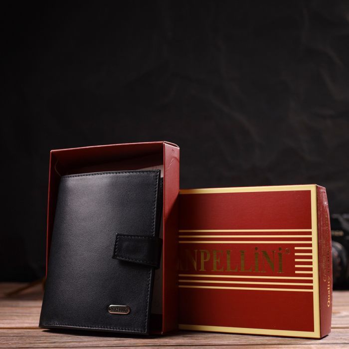 Портмоне Canpellini З натуральної шкіри Чорне (21857) зображення 11