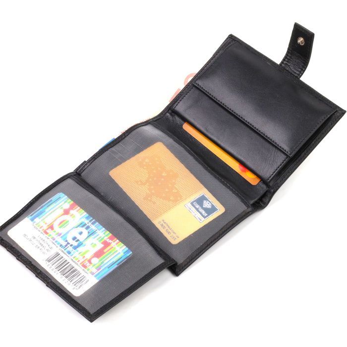 Портмоне Canpellini З натуральної шкіри Чорне (21857) зображення 7