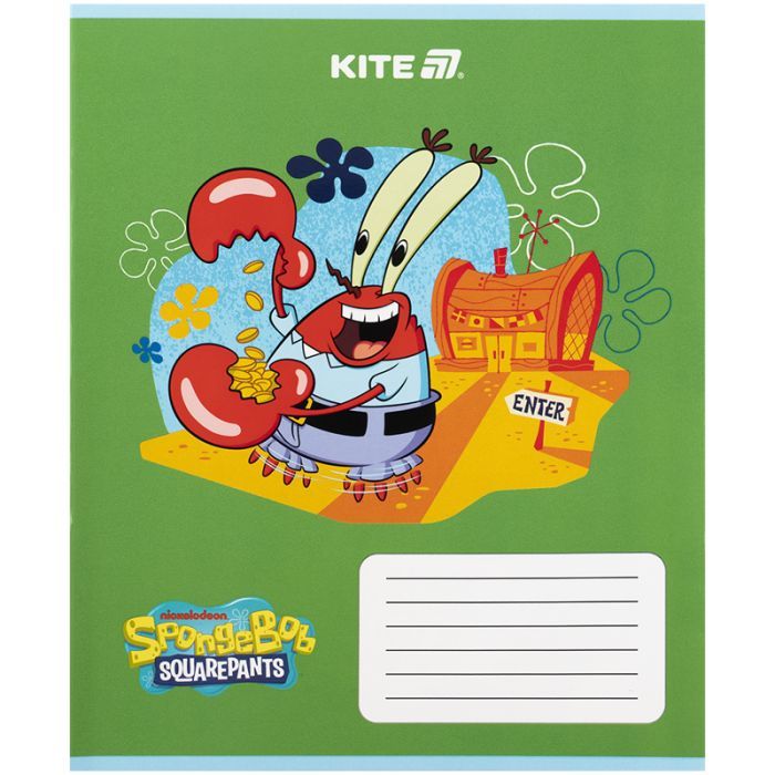 Тетрадь Kite SpongeBob SquarePants, 12 листов, косая линия (SB25-235) изображение 10