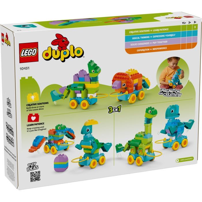 Конструктор LEGO DUPLO Динозаври на колесах 3 в 1 (10451) зображення 8