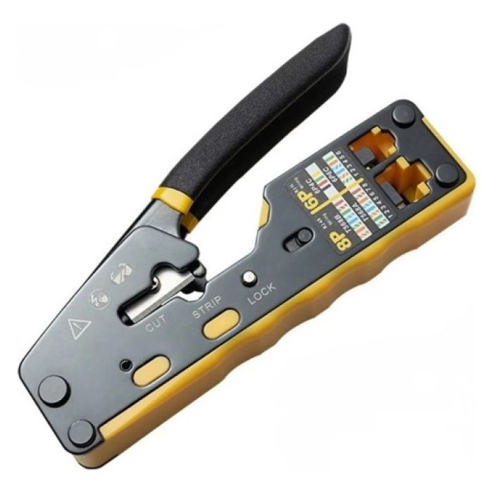 Інструмент Eserver RJ-45 (8P8C), RJ-12/11 (6P6C/6P4C), для прохідних конекторів (WT-4227B) зображення 2