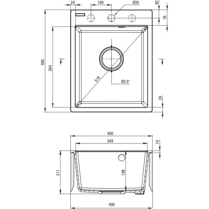 Мойка кухонная Deante Corio ZRC_2103 + зміш. BOC_B740 (ZRCD2103) изображение 5