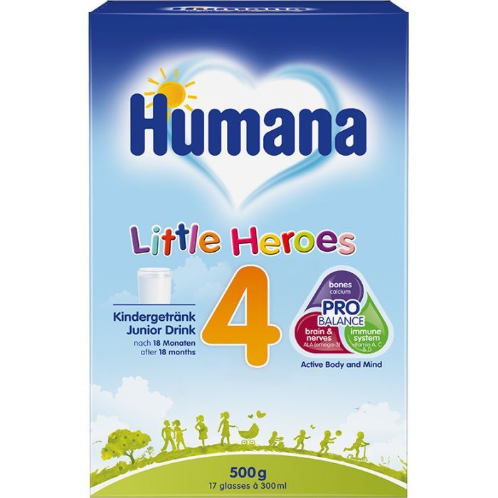 Детская смесь Humana 4 молочная от 18 месяцев 500 г (4251099602606)