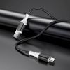 Дата кабель USB 2.0 AM to USB-C 1.0m 3A silicone BX79 black BOROFONE (6974443384789) изображение 4