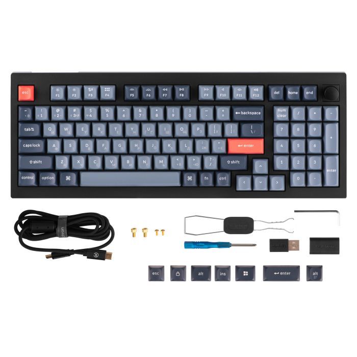 Клавіатура Keychron V5 Max Gateron Jupiter Red Knob Hot-Swap QMK Wireless/Bluetooth/USB-А UA Black (V5M-D1-UA) зображення 11