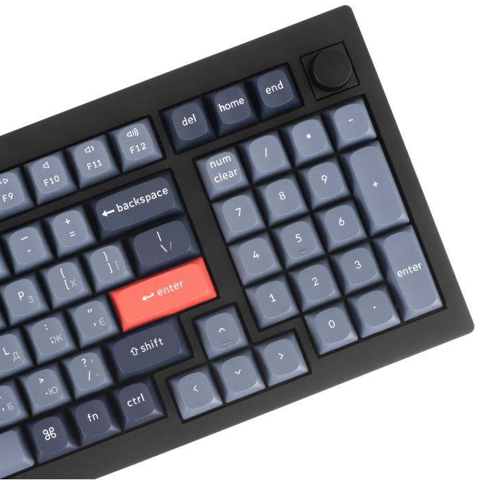 Клавіатура Keychron V5 Max Gateron Jupiter Red Knob Hot-Swap QMK Wireless/Bluetooth/USB-А UA Black (V5M-D1-UA) зображення 8