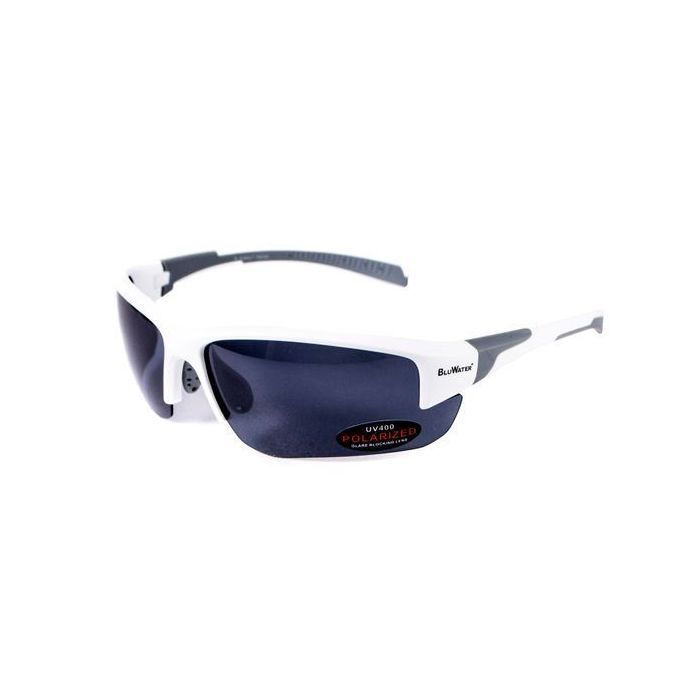 Сонцезахисні окуляри BluWater Samson-3 White Polarized Сірі в білій оправі (BW-SAM3W-GR2) зображення 3