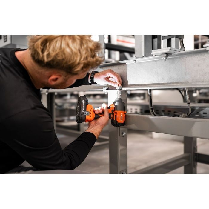 Гайковерт Neo Tools Energy+ 18V, безщітковий, 2400об/хв, 850Нм, 1/2", 3 швидкості, 1.8кг (без АКБ та ЗП) (04-608) зображення 4