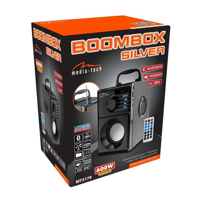 Акустическая система Media-Tech Boombox BT 15W Black (MT3179) изображение 5