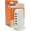 Зарядний пристрій iKAKU KSC-741 Desktop 5xUSB 5V 2.4A 12W White (KSC-741-Wh)