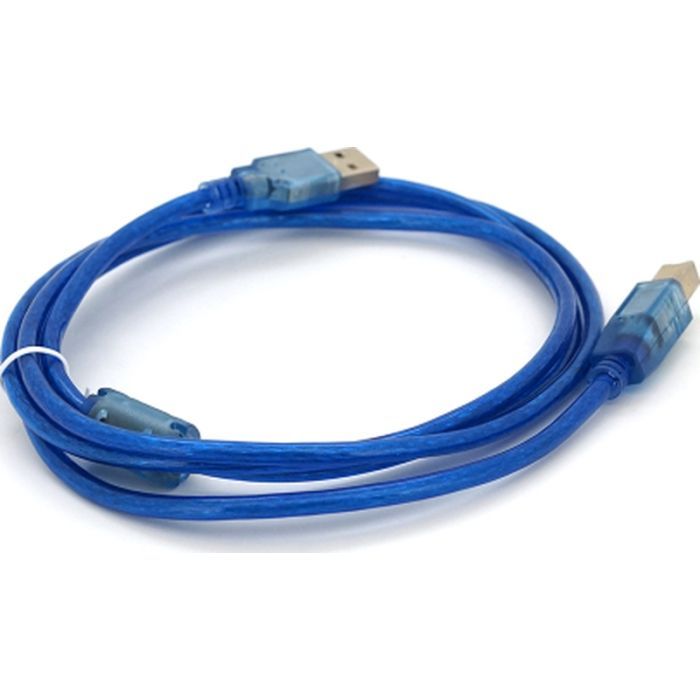 Кабель для принтера USB 2.0 AM/BM 1.5m ferrite blue Ritar (YT-AM/BM-1.5TBL)