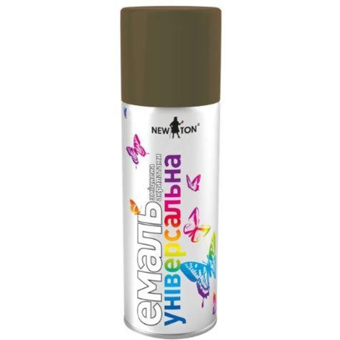 Аэрозольная краска для автомобиля New Ton універсальна 6040 св.-оливковий МАТ, аер. 400 мл (000023350)
